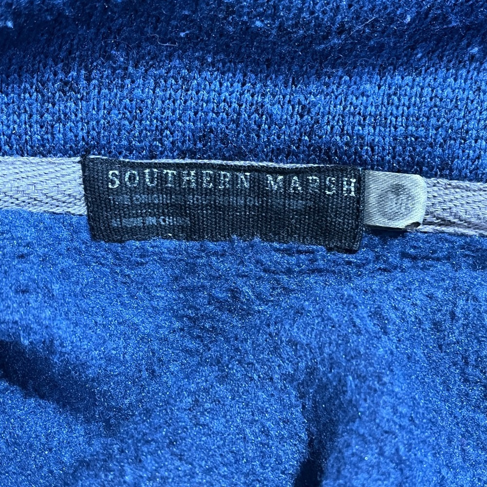 Southern Marsh Fieldtec Vest Mens Medium Blue Heather Fleece Lined Warm Full Zip - Picture 3 of 11
